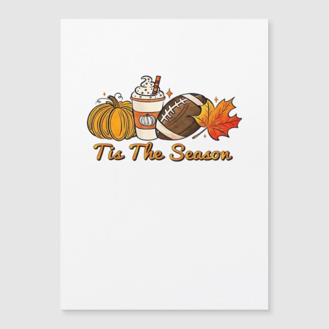 Tis The Season Thanksgiving Leaf Spice Football Fa (Front)