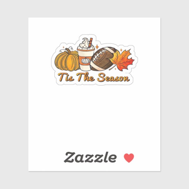 Tis The Season Thanksgiving Leaf Spice Football Fa (Sheet)