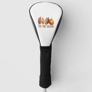 Tis The Season Thanksgiving Pumpkin Golf Head Cover