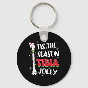 Tis The Season Tibia Jolly Bone Orthopedic Christm Key Ring