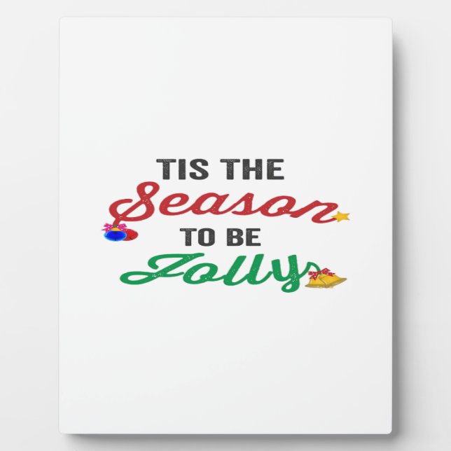 Tis The Season To Be Careful Classic Stickers Plaque (Front)