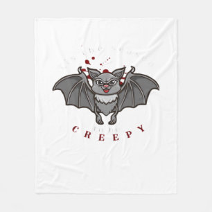 Tis The Season To Be Creepy Fleece Blanket