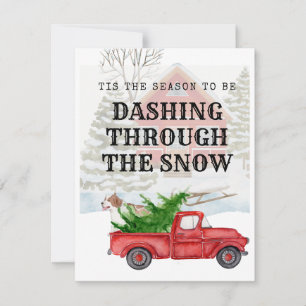 Tis the season to be Dashing Through the Snow Holiday Card
