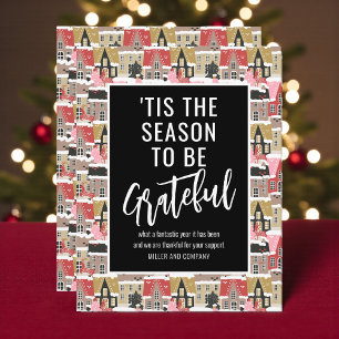 'Tis The Season To Be Grateful Corporate Christmas Card