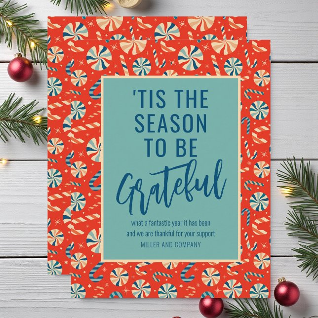 'Tis The Season To Be Grateful Corporate Christmas Card (Creator Uploaded)