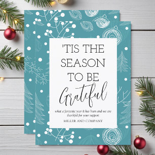 'Tis The Season To Be Grateful Corporate Christmas Card