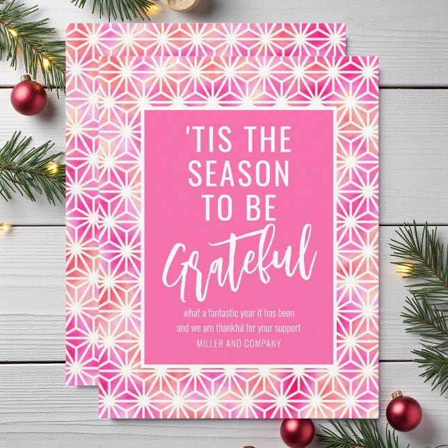 'Tis The Season To Be Grateful Corporate Christmas Card (Creator Uploaded)