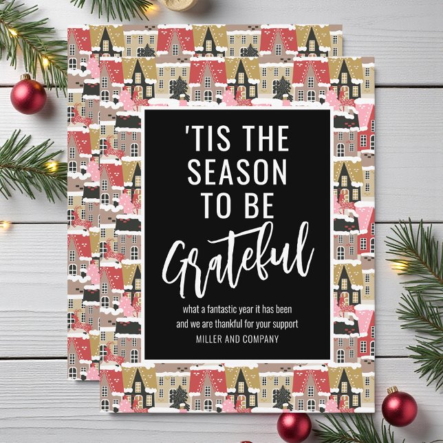 'Tis The Season To Be Grateful Corporate Christmas Card (Creator Uploaded)