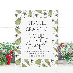 'Tis The Season To Be Grateful Corporate Christmas Card