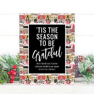 'Tis The Season To Be Grateful Corporate Christmas Card