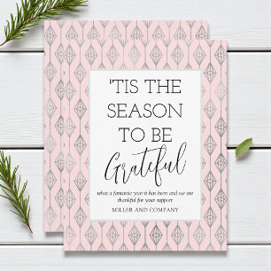 'Tis The Season To Be Grateful Corporate Holiday Card