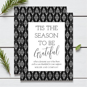 'Tis The Season To Be Grateful Corporate Holiday Card