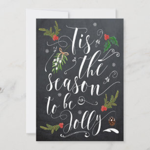 Tis the Season to be Jolly christmas holiday card