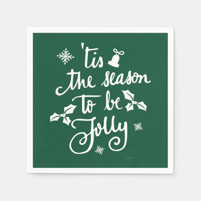 tis the season to be jolly napkin (Front)