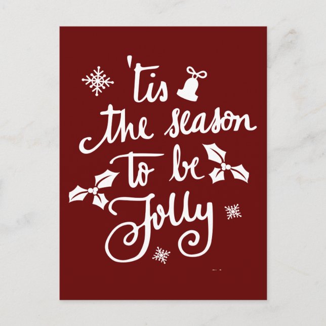 tis the season to be jolly postcard (Front)