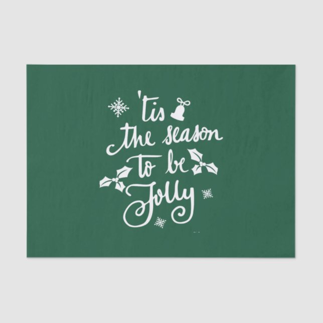 tis the season to be jolly tissue paper (Front)