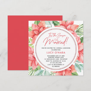 Tis the Season to be Married Bridal Luncheon Invitation