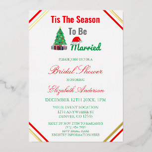 Tis The Season To Be Married Bridal Shower