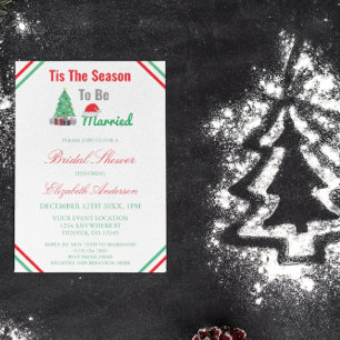 Tis The Season To Be Married Bridal Shower Invitation