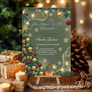Tis the Season to be Married Bridal Shower Invitation