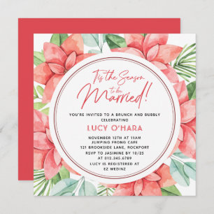 Tis the Season to be Married Brunch and Bubbly Invitation