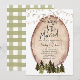 Tis the season to be married invitation
