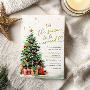 Tis the Season to be Married Wedding Invitation