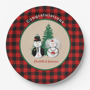 Tis The Season To Be Married Winter Cute Paper Plate