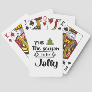 Tis The Season To Be New Year Celebration Minimal  Playing Cards
