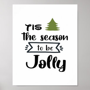 Tis The Season To Be New Year Celebration Minimal  Poster