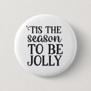 Tis The Season To Be New Year Celebration Retro Cl 6 Cm Round Badge