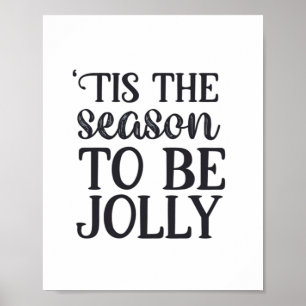 Tis The Season To Be New Year Celebration Retro Cl Poster