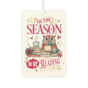 'Tis The Season to Be Reading Car Air Freshener