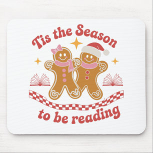Tis The Season To Be Reading Christmas School  Mouse Mat
