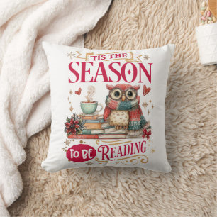 'Tis The Season to Be Reading Cushion