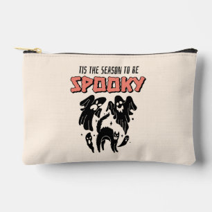 Tis the Season to be Spooky Creepy Halloween  Accessory Pouch
