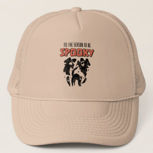 Tis the Season to be Spooky Creepy Halloween Trucker Hat