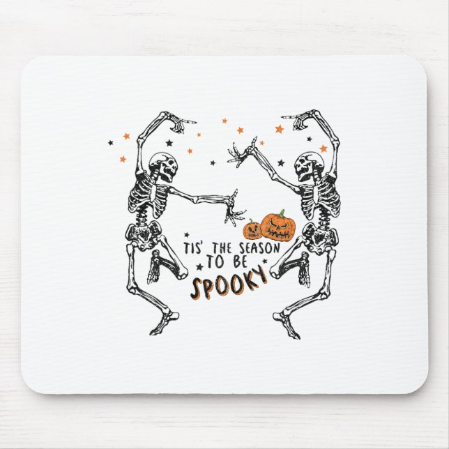 Tis The Season To Be Spooky Fall Halloween Dancing Mouse Mat (Front)