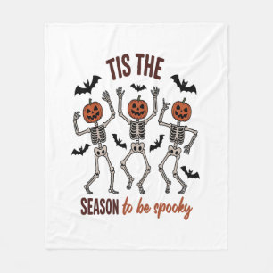 Tis the Season to Be Spooky Fleece Blanket