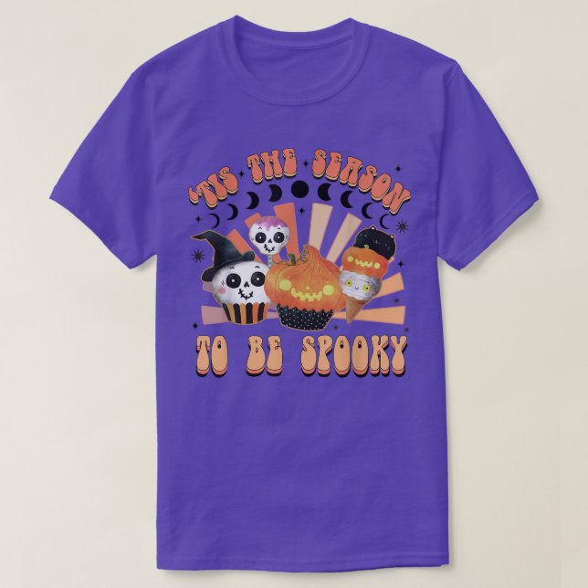 'Tis The Season To Be Spooky Funny Halloween T-Shi T-Shirt (Design Front)