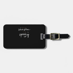 Tis The Season To Be Spooky Halloween Retro Classi Luggage Tag