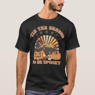 Tis The Season To Be Spooky Moonphase Pumpkin Hall T-Shirt
