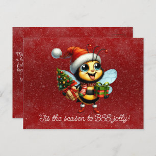 'Tis the Season to BEE Jolly Postcard