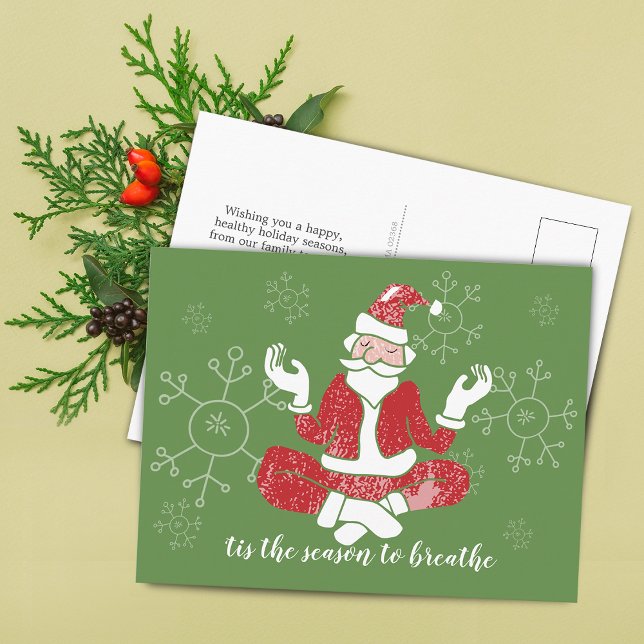 Tis The Season To Breathe Postcard (Tis The Season To Breathe Postcard)