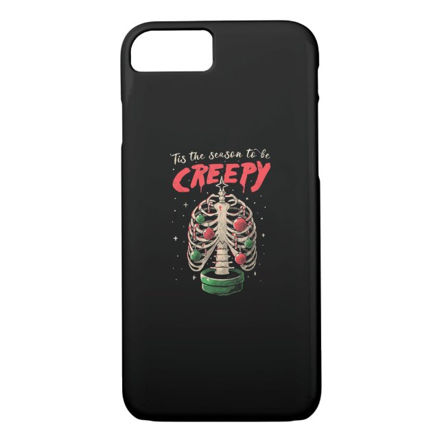Tis The Season To Creepy Skeleton Tree Case-Mate iPhone Case (Back)