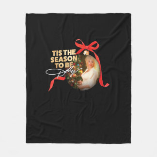 Tis The Season To Dolly Retro Classic Fleece Blanket