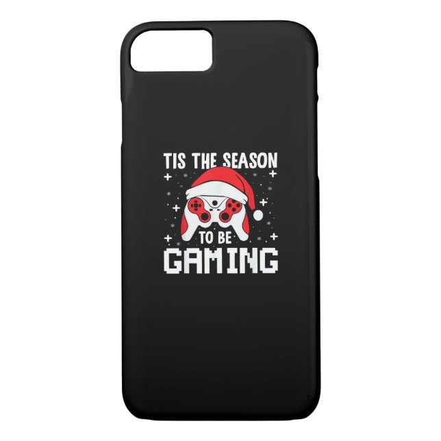 Tis The Season To Gaming Christmas Gamer Heartbeat Case-Mate iPhone Case (Back)