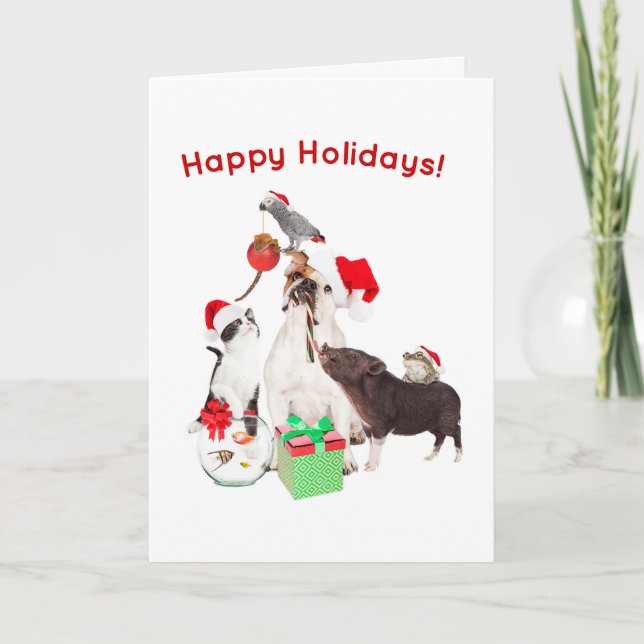 'Tis The Season To Get Along - Holiday Card (Front)