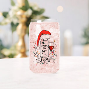 'Tis The Season to Get Tipsy  Can Glass