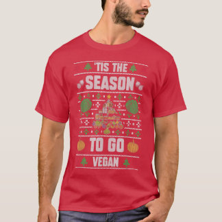 'Tis The Season To Go Vegan Funny Xmas Vegan Squad T-Shirt